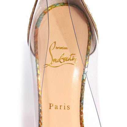 Christian Louboutin Python Bis Un Bout 120 Pumps 39.5 Multicolor 7 of 7