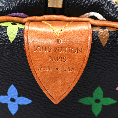 Louis Vuitton Monogram Multicolor Speedy 30 Black 6 of 7