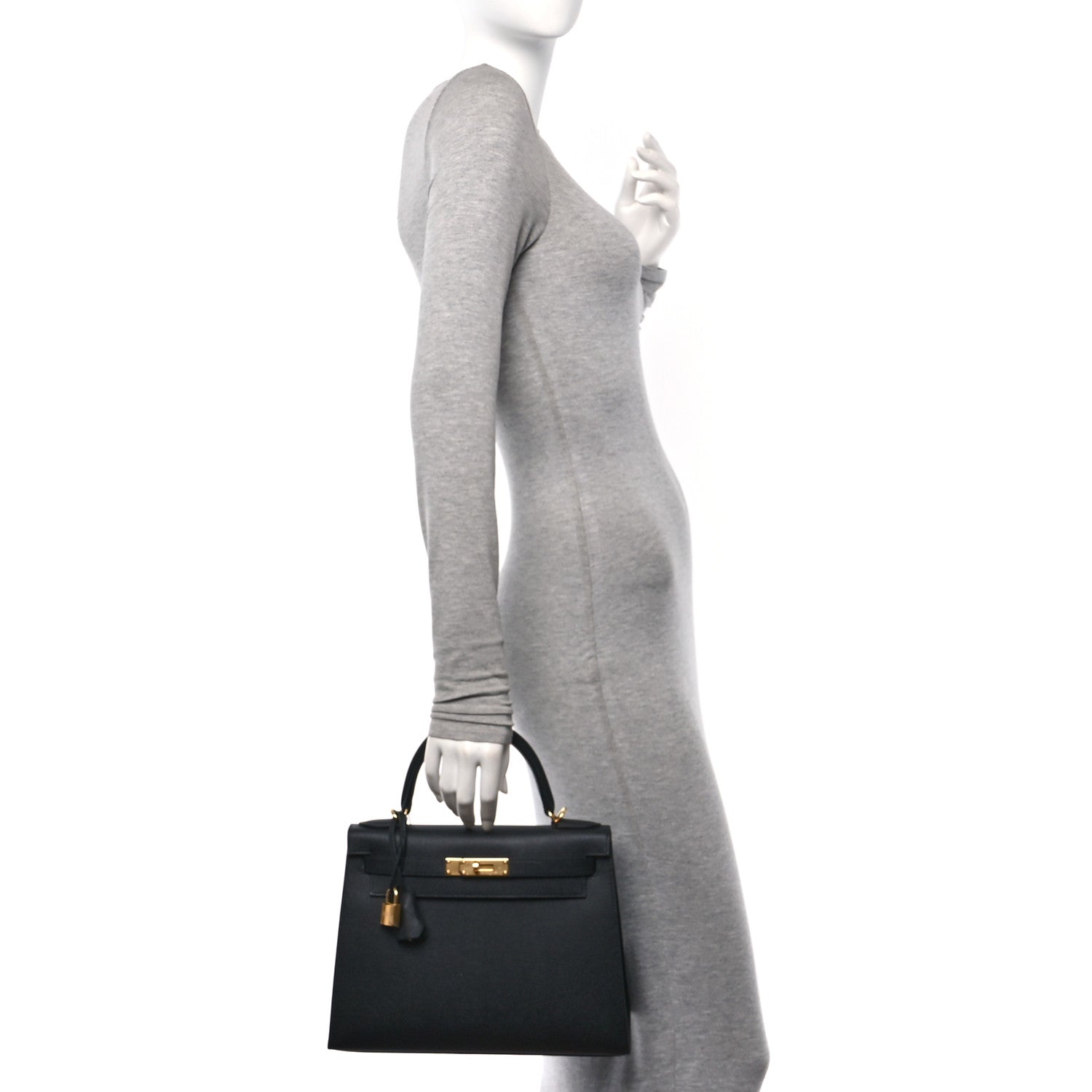 Hermes Epsom Kelly Sellier 28 Black 3 of 11