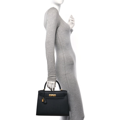 Hermes Epsom Kelly Sellier 28 Black 3 of 11