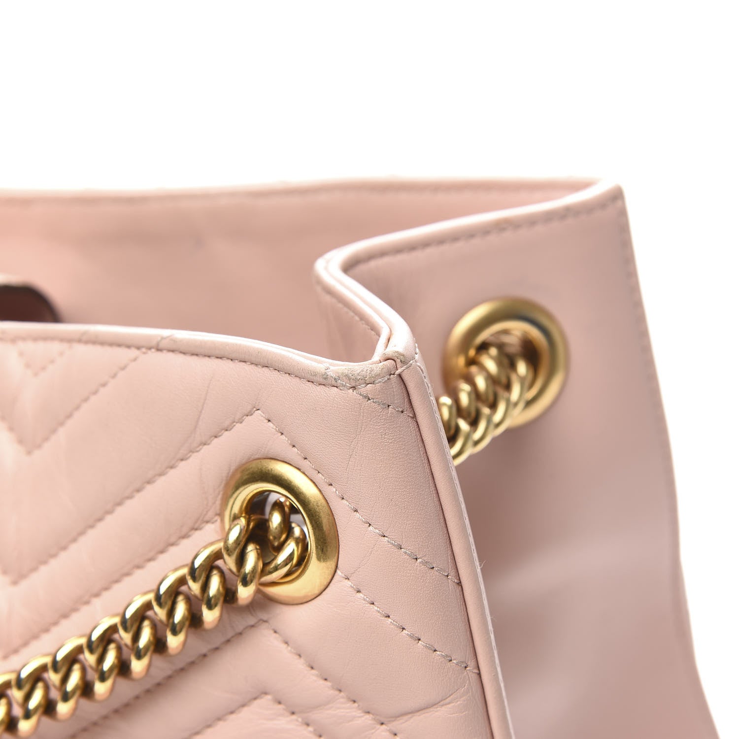 Gucci Calfskin Matelasse Medium GG Marmont Shoulder Tote Bag Perfect Pink 12 of 18