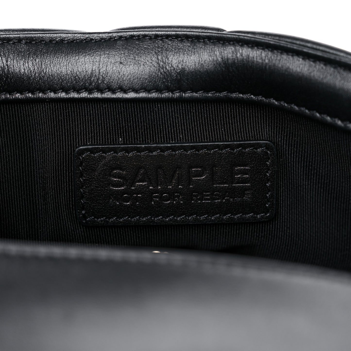 Calfskin Quilted Mini Square Bubbly Flap Black