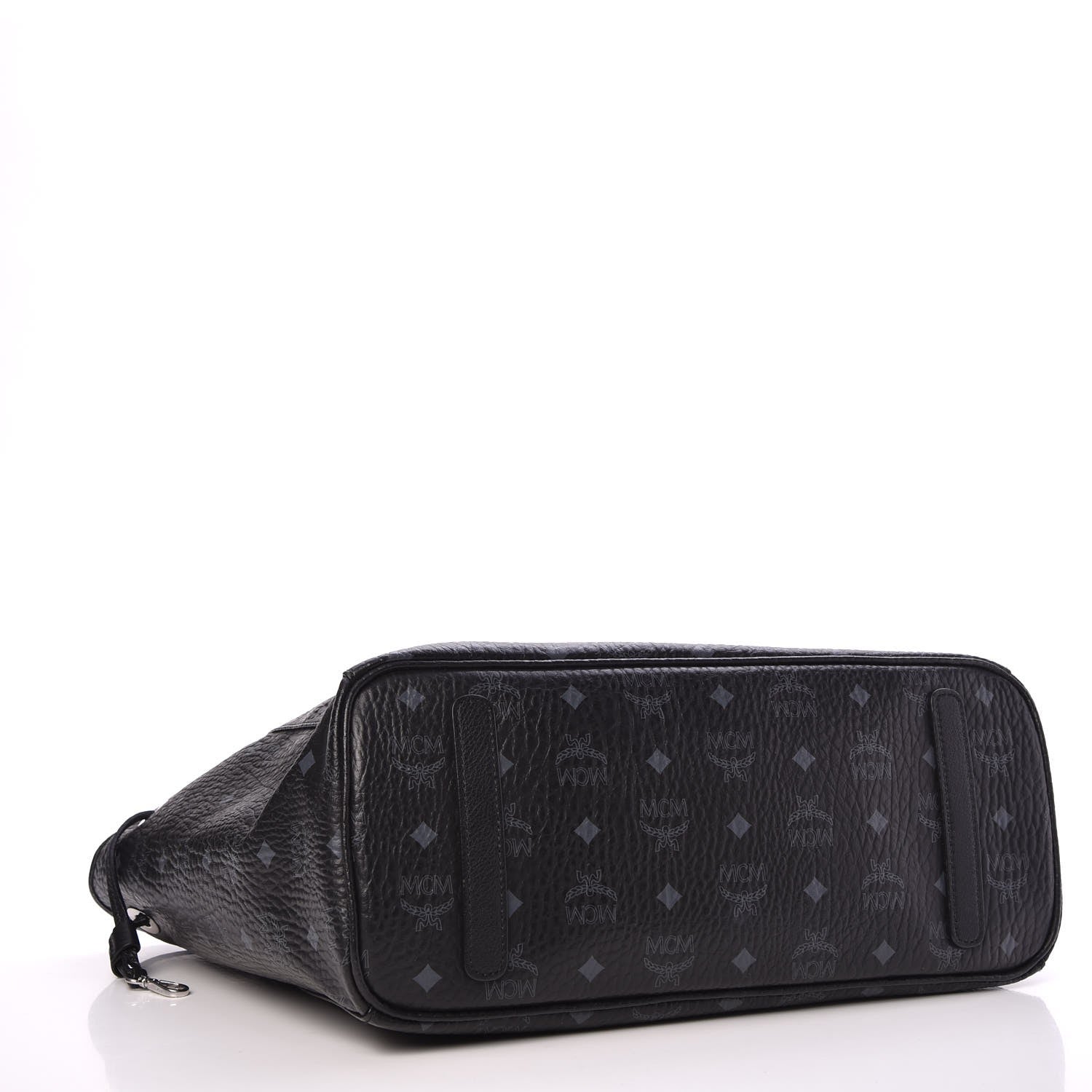 MCM Visetos Medium Reversible Shopping Tote Black 5 of 17