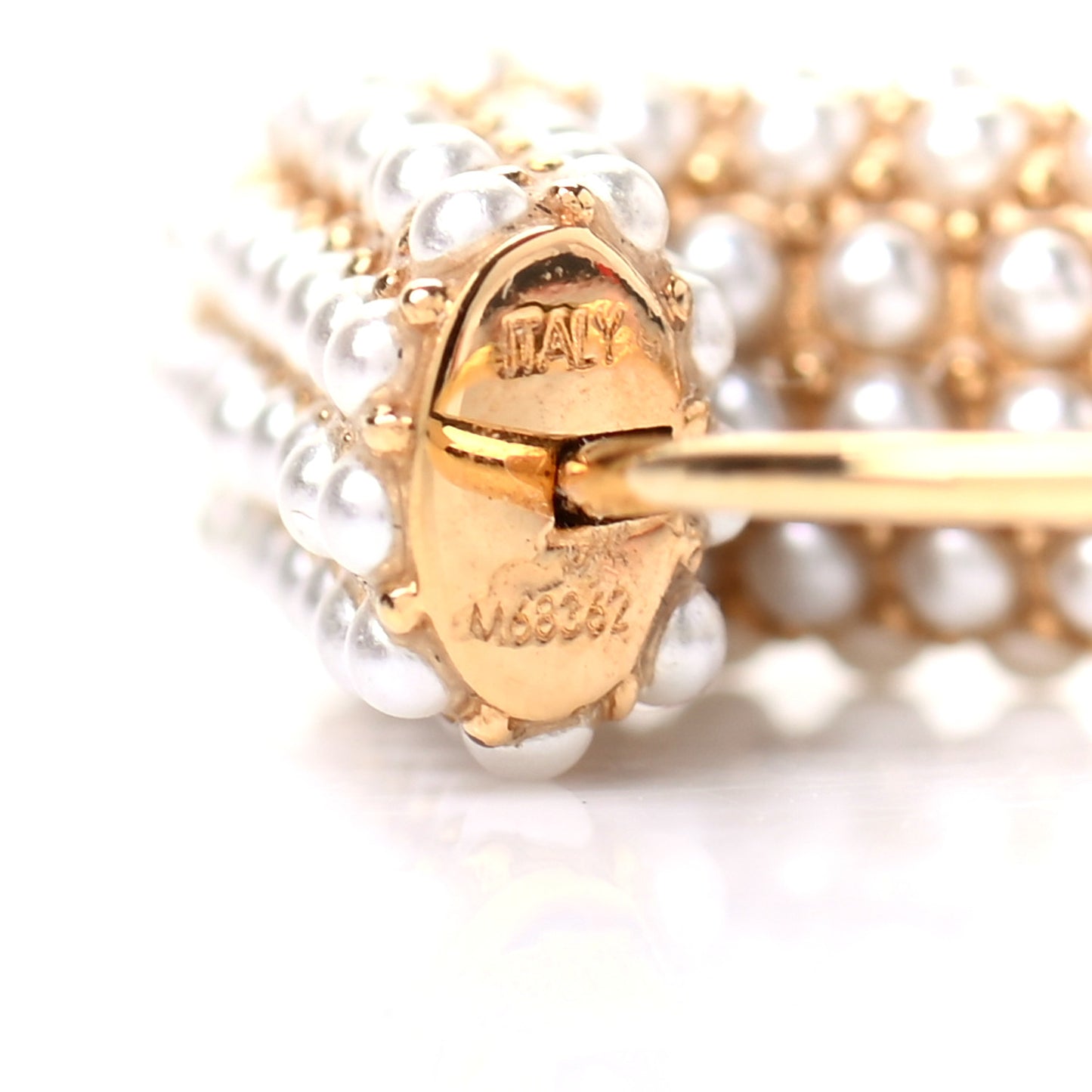 Brass Essential V Hoop Earrings Gold