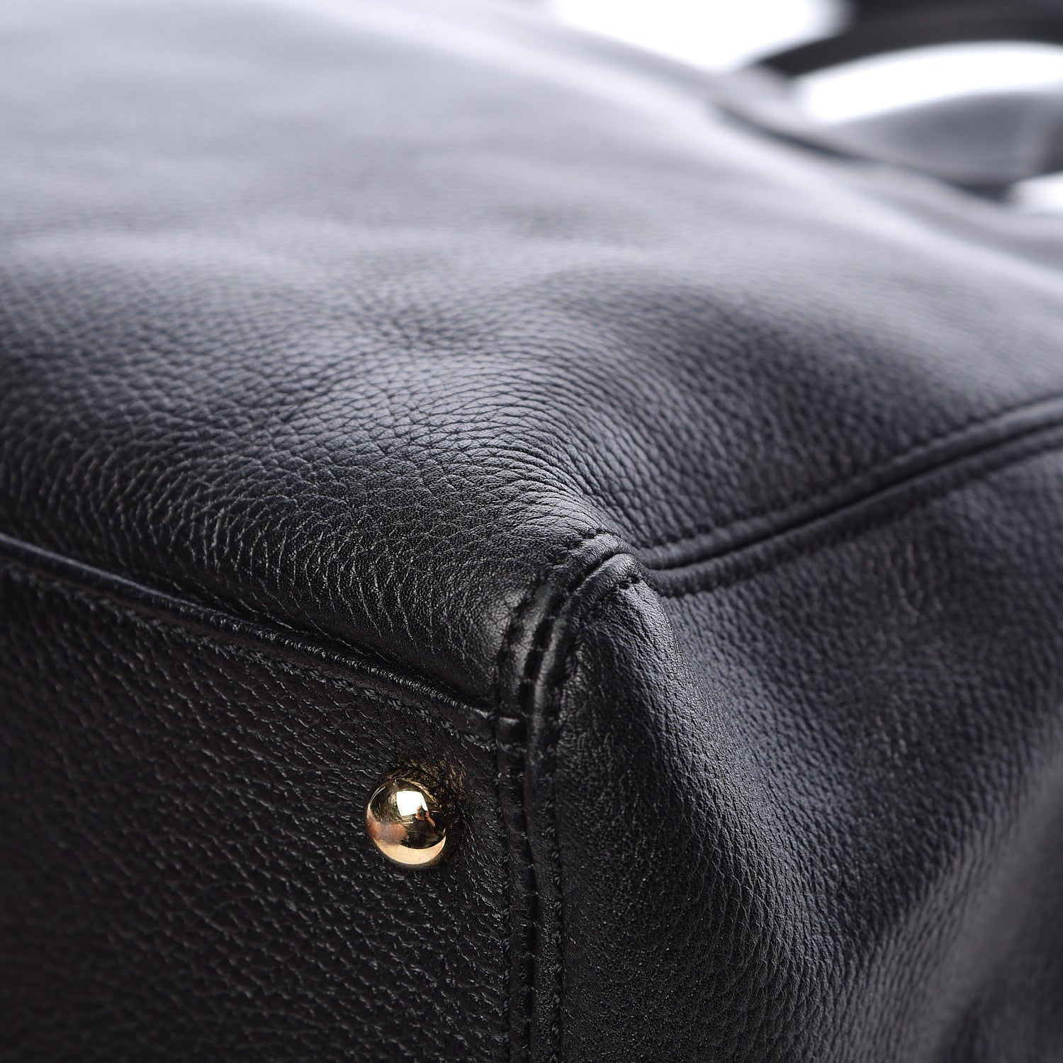 Chanel Calfskin Cerf Executive Shopper Tote Black 14 of 19