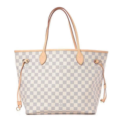 Louis Vuitton Damier Azur Neo Neverfull MM Rose Ballerine 1 of 9