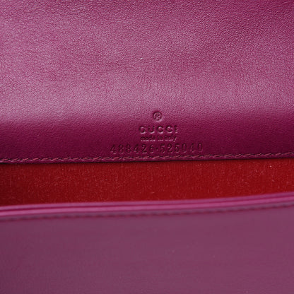 Gucci Velvet Matelasse GG Marmont Mini Bag Fuchsia Violet Cyclamen 5 of 10