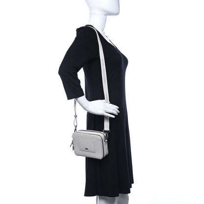Christian Dior Grained Calfskin Pouch Shoulder Bag Beige 2 of 12
