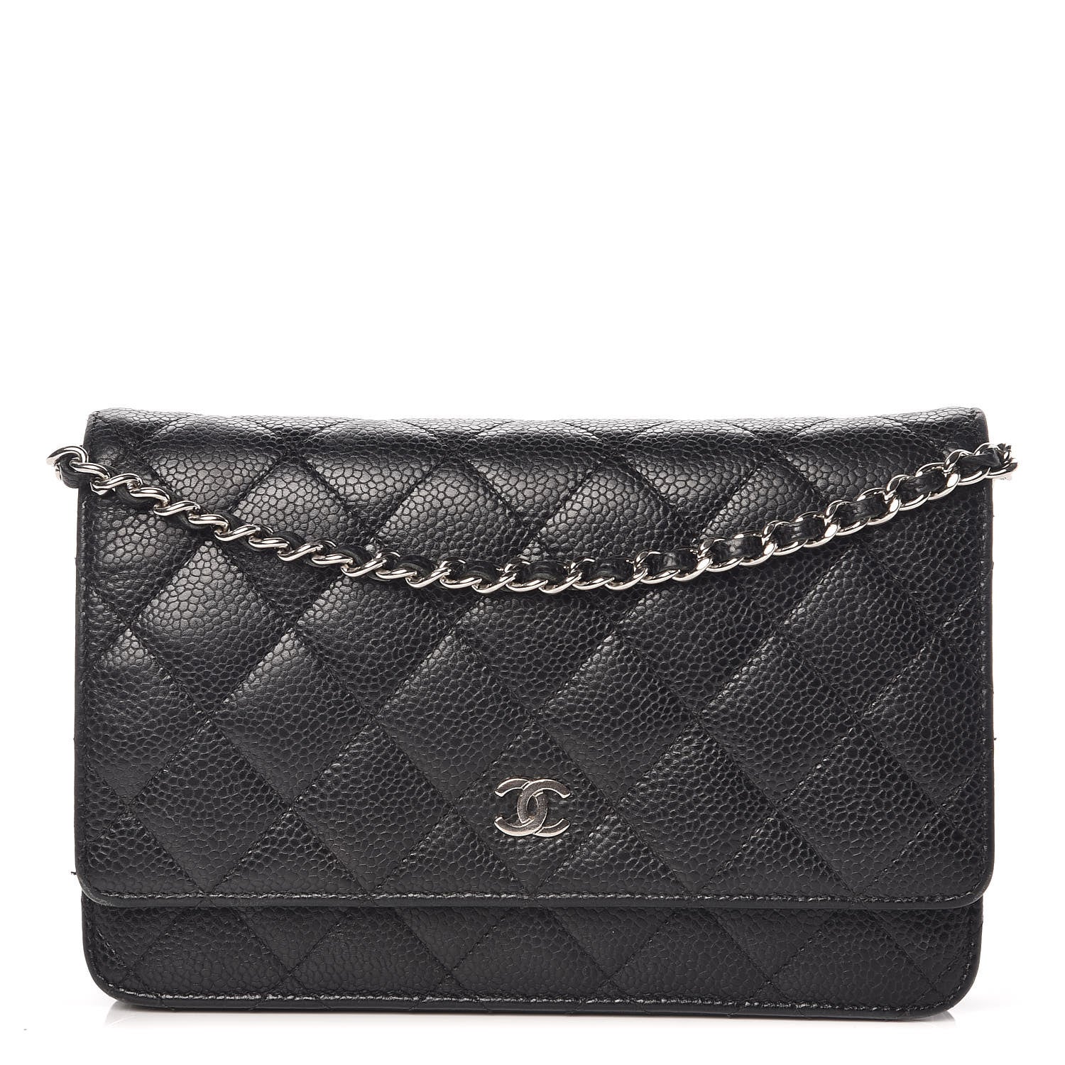 Chanel Caviar Quilted Wallet On Chain WOC Black 1 of 19