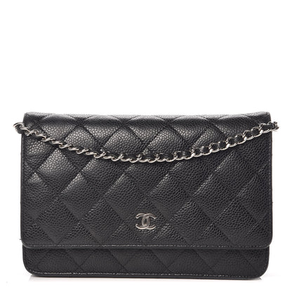 Chanel Caviar Quilted Wallet On Chain WOC Black 1 of 19