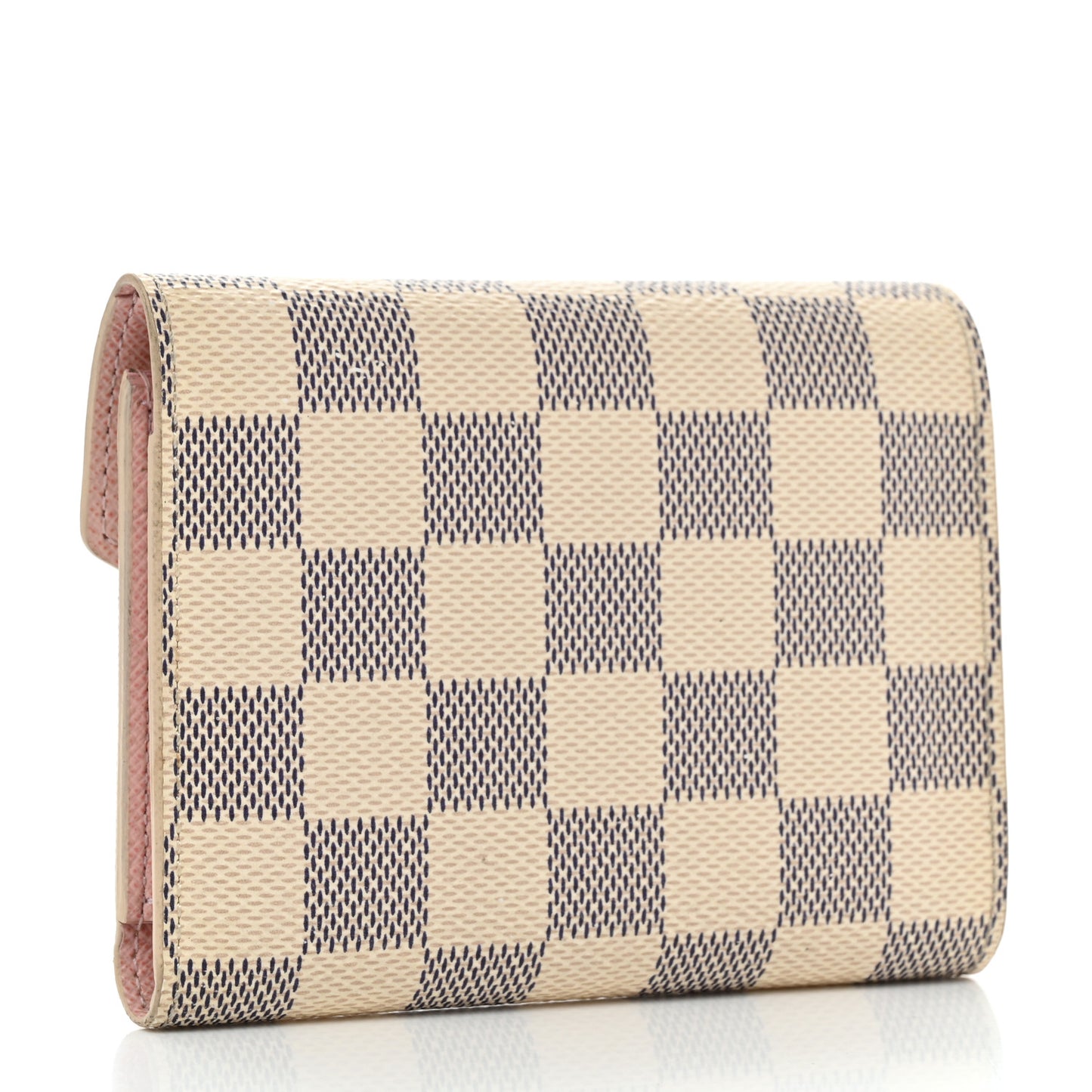 Damier Azur Victorine Wallet Rose Ballerine