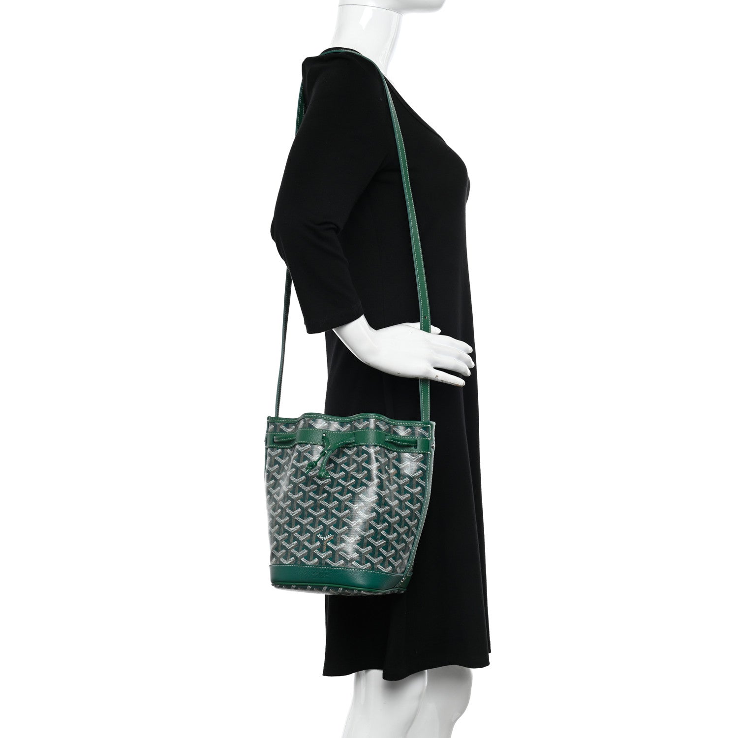 Goyard Goyardine Petit Flot Bucket Bag PM Green 2 of 9