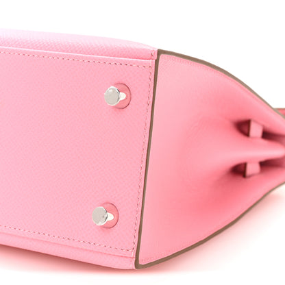 Hermes Epsom Kelly Sellier 25 Rose Confetti 9 of 10
