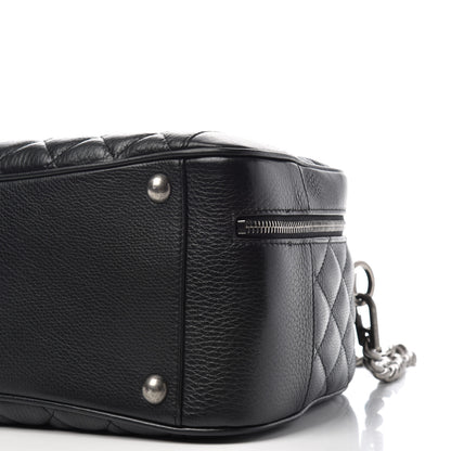 Chanel Calfskin Quilted Medium Airlines Round Trip Bowling Bag Black 7 of 8