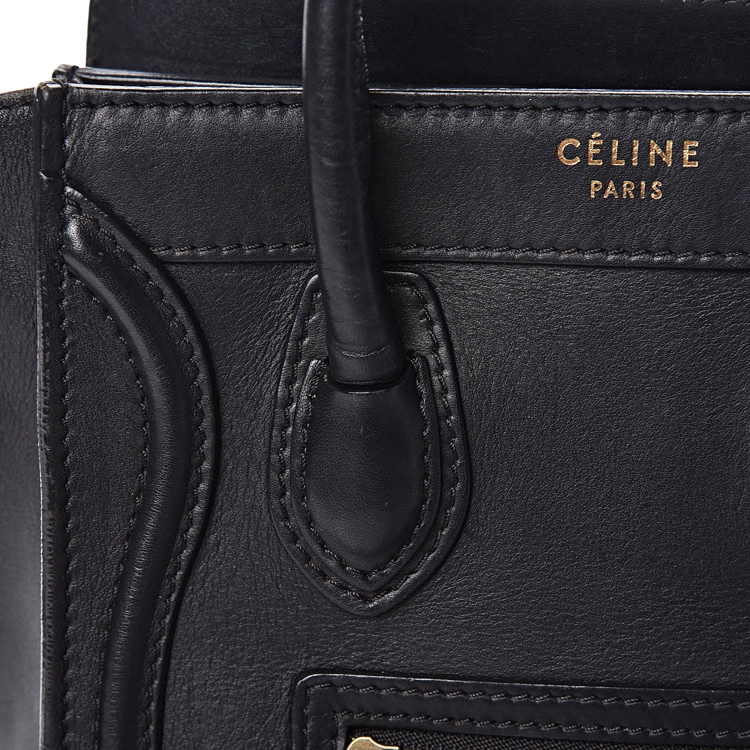 Celine Smooth Calfskin Nano Luggage Black 13 of 24