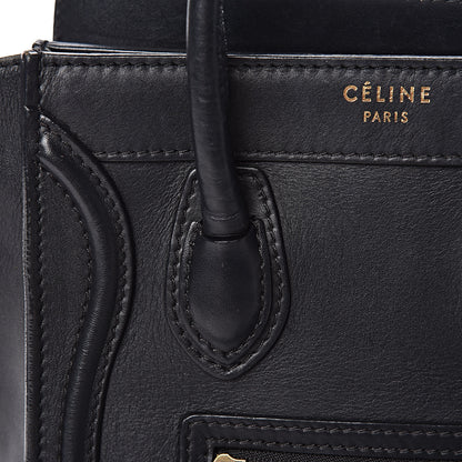 Celine Smooth Calfskin Nano Luggage Black 13 of 24