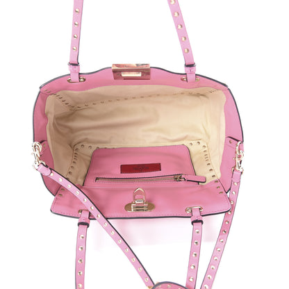 Valentino Garavani Vitello Small Rockstud Tote Ninphea 5 of 8