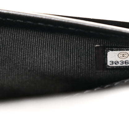 Chanel Lambskin Quilted All About Chanel Charm Wristlet Wallet Black 7 of 13