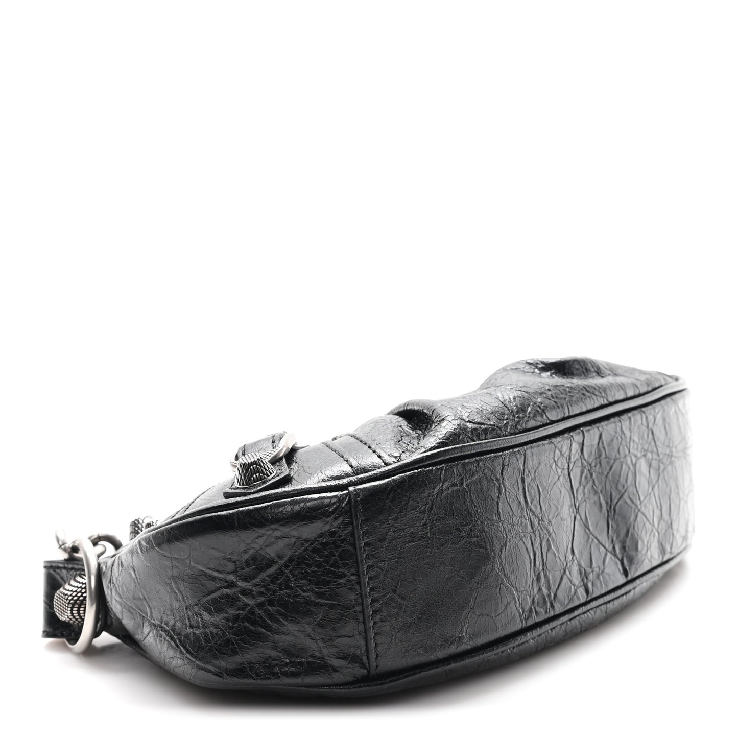 Agneau Arena Le Cagole Chain Shoulder Bag XS Black