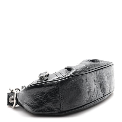 Balenciaga Agneau Arena Le Cagole Chain Shoulder Bag XS Black 5 of 11