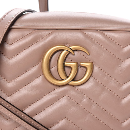 Gucci Calfskin Matelasse Small GG Marmont Chain Shoulder Bag Porcelain Rose 10 of 10