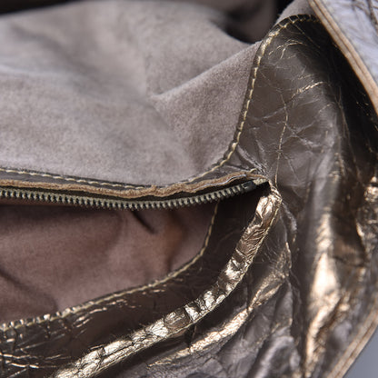 Bottega Veneta Metallic Crinkled Calfskin Tote 9 of 14