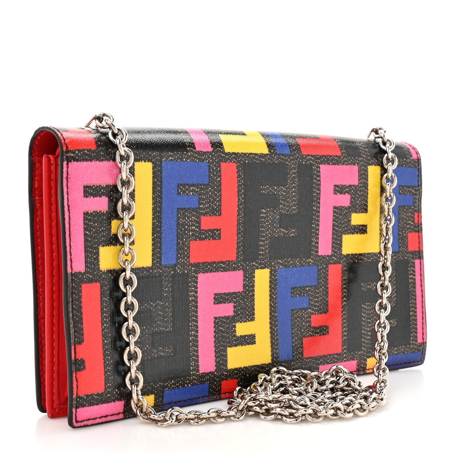 Zucca Spalmati Long Wallet On Chain Multicolor