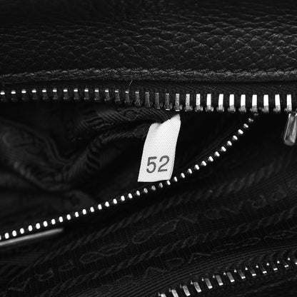 Prada Vitello Daino Tote Nero Black 7 of 18
