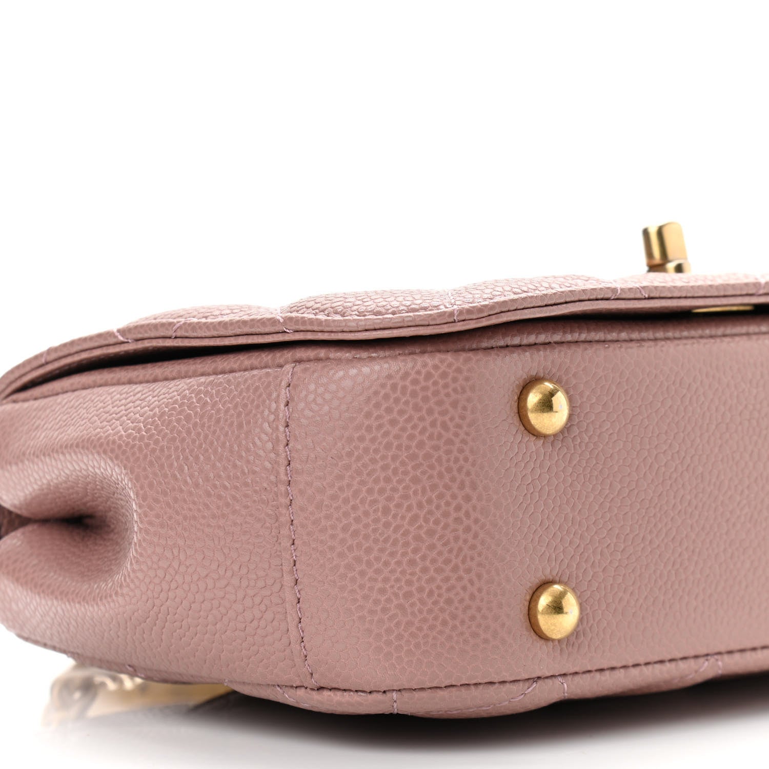 Chanel Caviar Mini Carry Around Flap Bag Light Pink 9 of 10