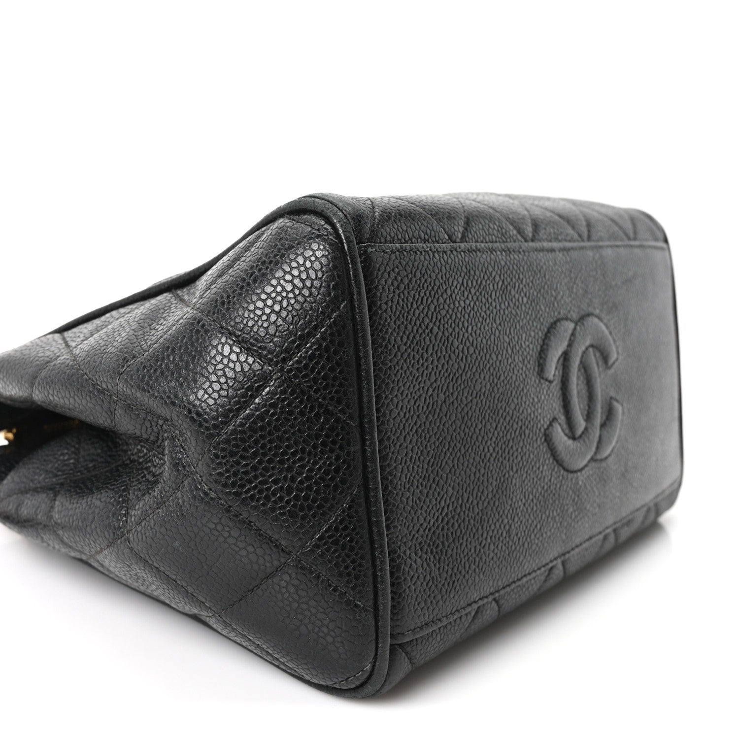 Chanel Caviar Quilted Petit Shopping Tote Black 10 of 11