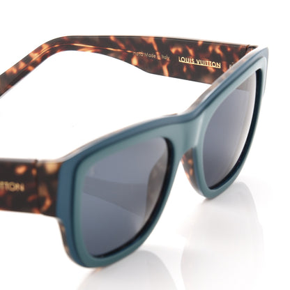 Louis Vuitton Tortoise Aster Sunglasses Z0617W Blue 5 of 7