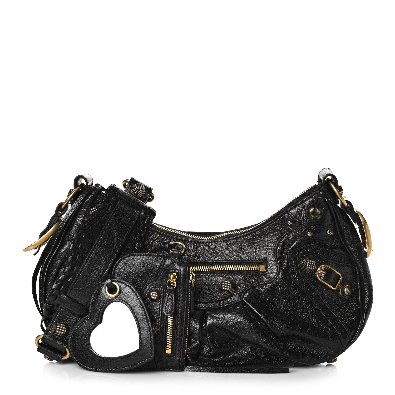 Balenciaga Agneau Arena Small Le Cagole Shoulder Bag Black 1 of 12