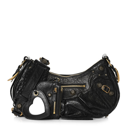 Balenciaga Agneau Arena Small Le Cagole Shoulder Bag Black 1 of 12