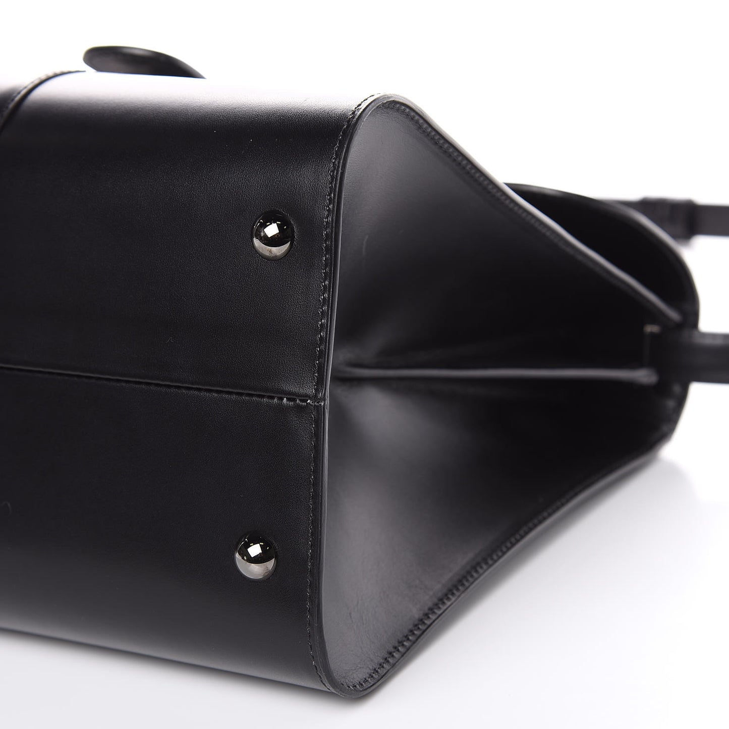 Calfskin MM L'Humour Brillant Satchel Black