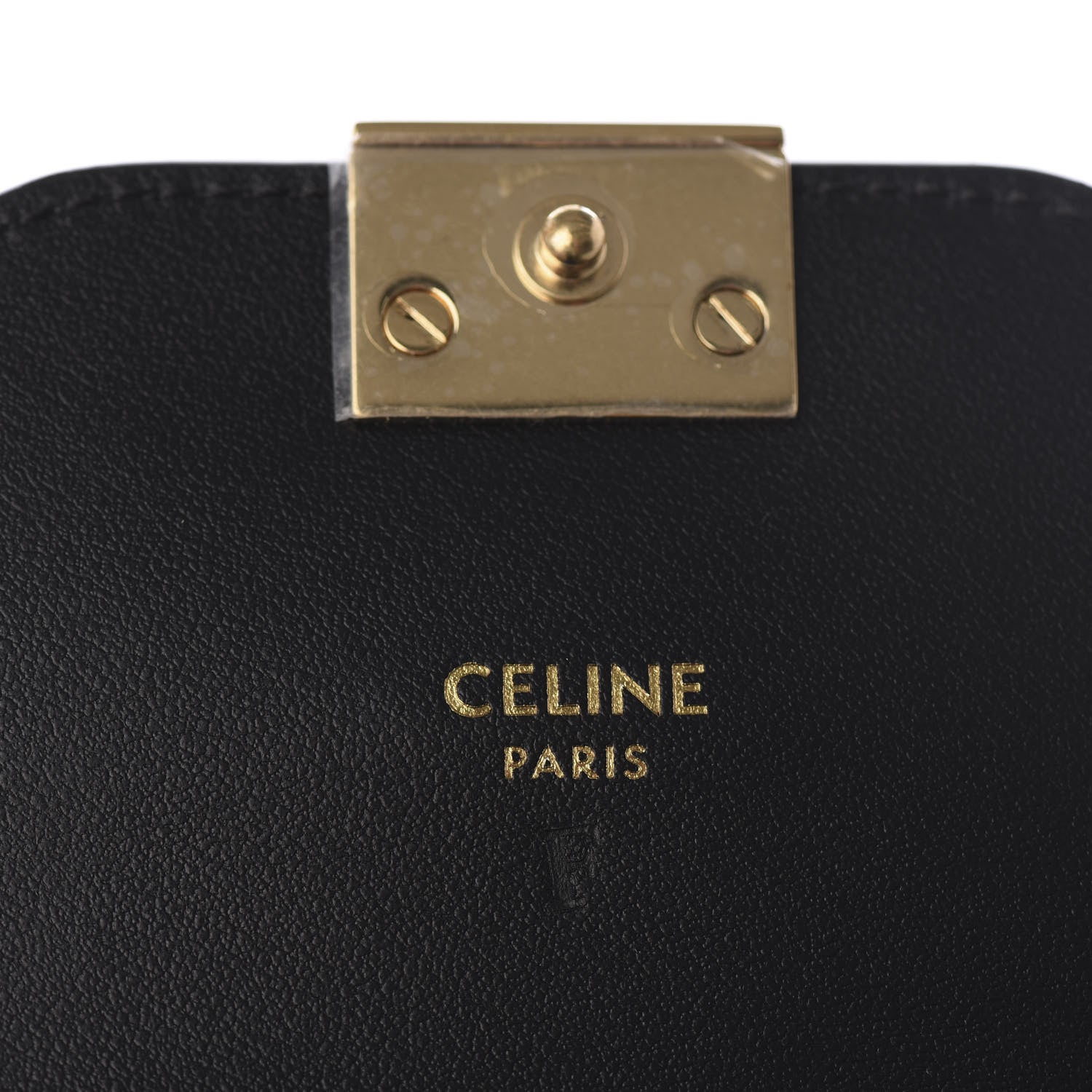 Celine Shiny Smooth Calfskin C Wallet Black 6 of 8