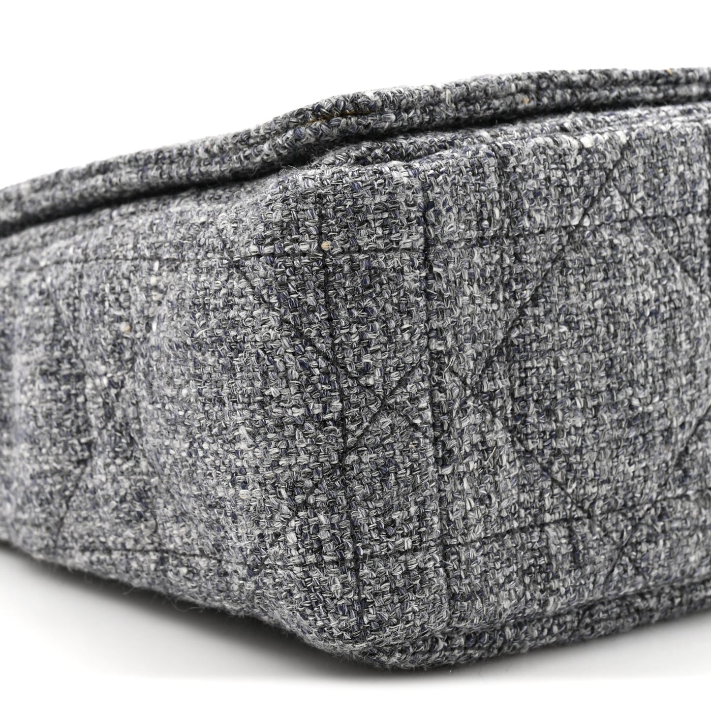 Tweed Macrocannage Medium Caro Bag Black