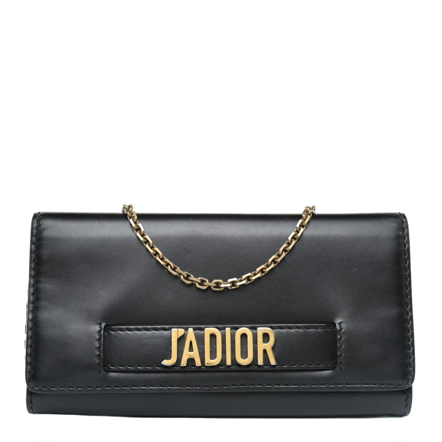 Christian Dior Smooth Calfskin J'adior Croisiere Chain Wallet Black 1 of 13