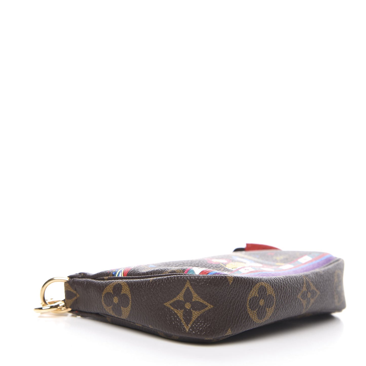 Monogram 2020 Christmas Animation Bumper Cars Mini Pochette Accessories Coquelicot