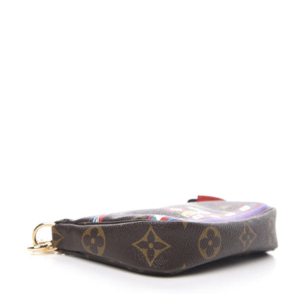 Louis Vuitton Monogram 2020 Christmas Animation Bumper Cars Mini Pochette Accessories Coquelicot 4 of 10
