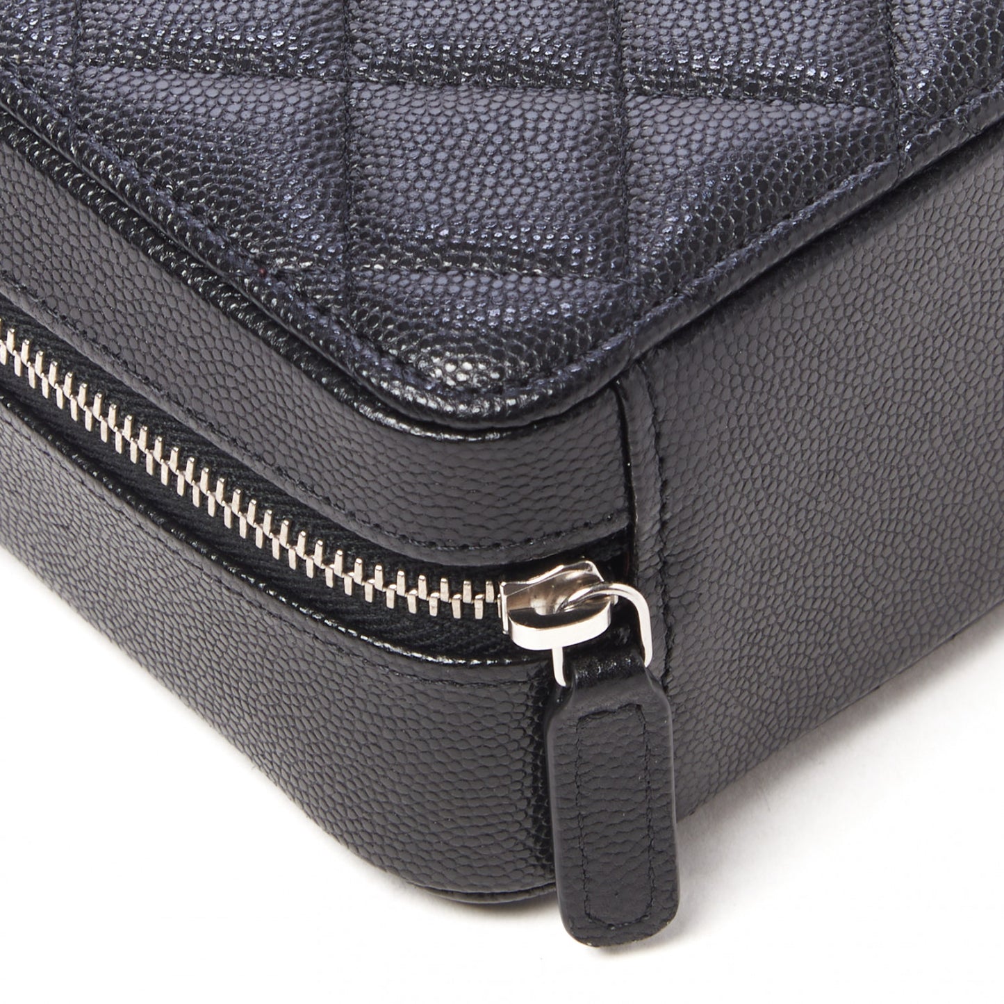 Caviar Quilted Camera Bag Black