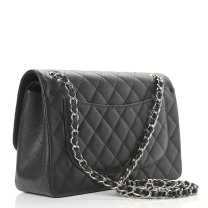 Chanel Caviar Quilted Jumbo Double Flap Black 3 of 12