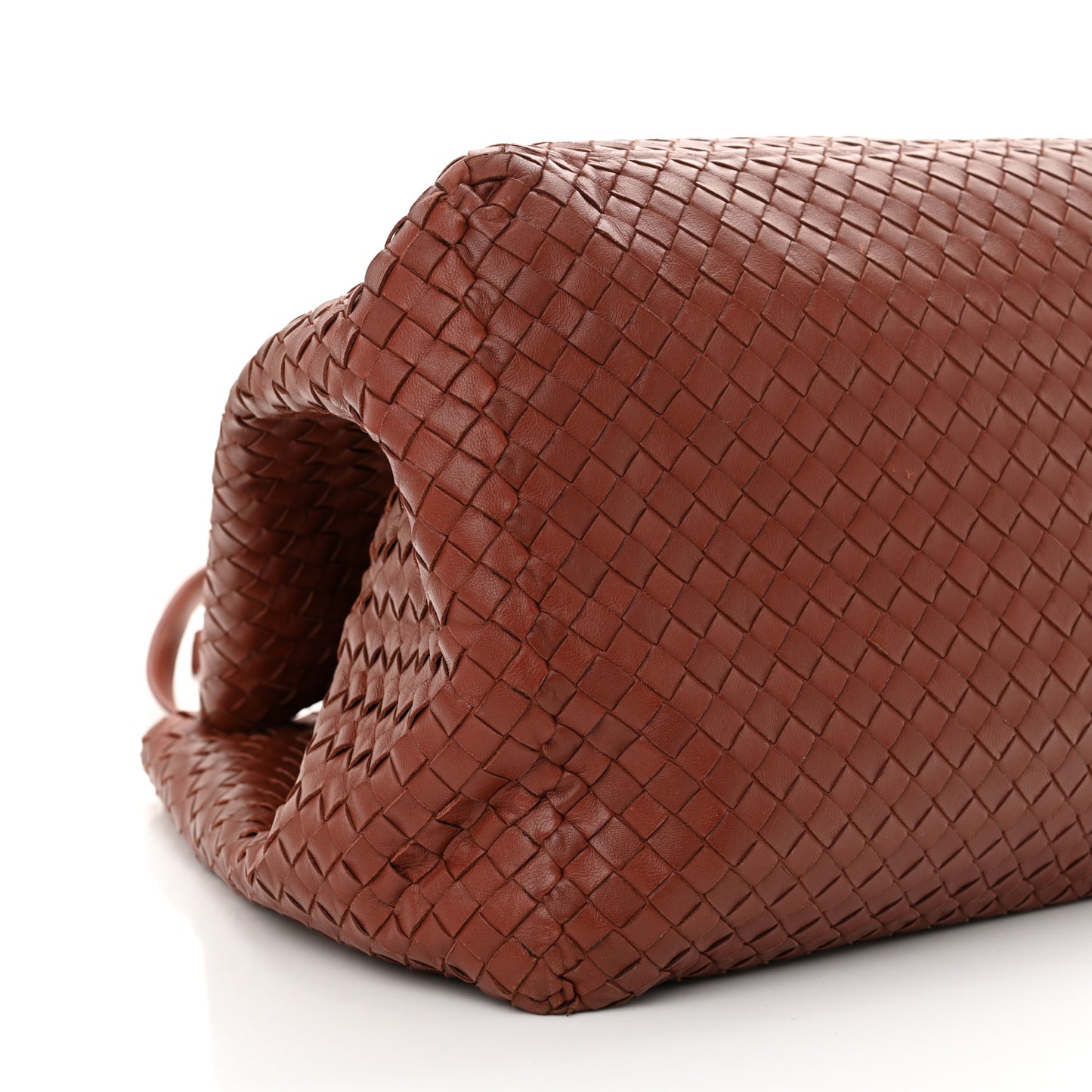 Nappa Intrecciato Large Seamless Tote Burnt Red
