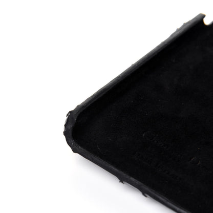 Christian Dior Patent Tech Calfskin Cannage Lady Dior Tech iPhone X XS Case Black 8 of 12