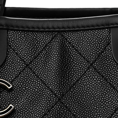 Chanel Grained Calfskin Shopping Fever Tote Black 8 of 10