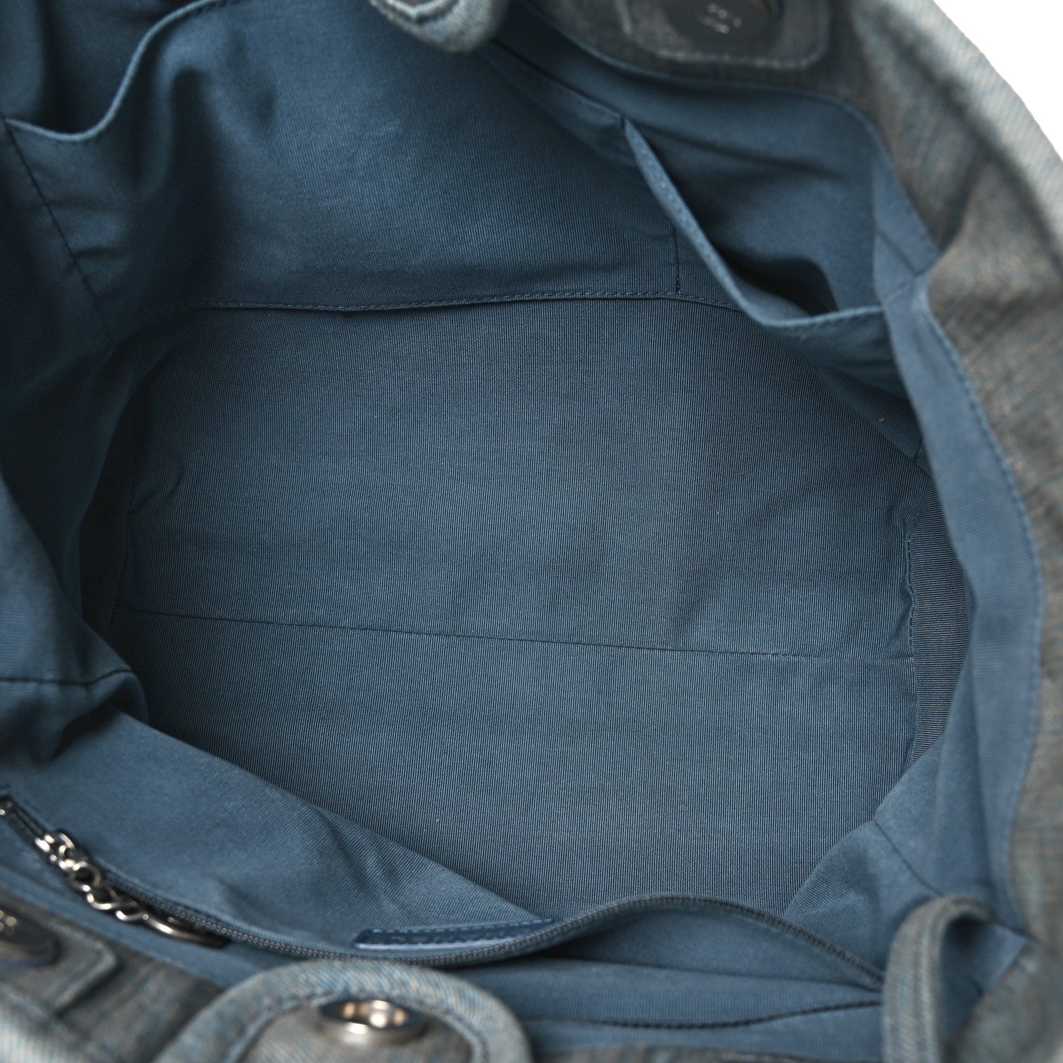 Chanel Denim Small Deauville Tote Light Blue 6 of 11