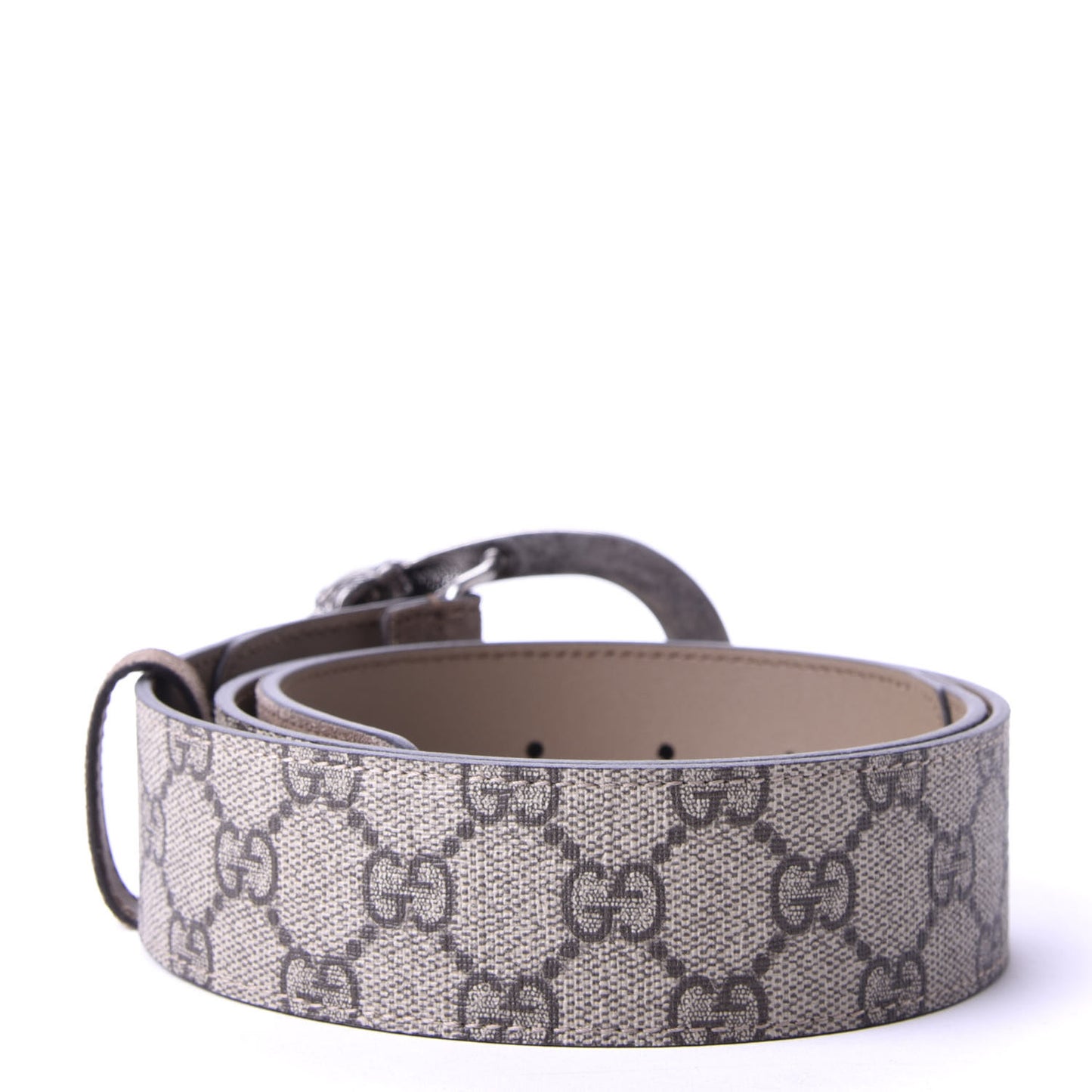 GG Supreme Monogram Suede Dionysus 40mm Belt 85 34 Beige Taupe