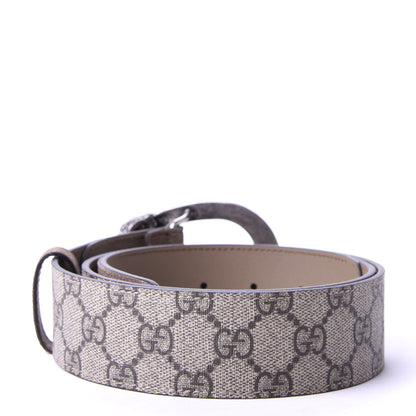 Gucci GG Supreme Monogram Suede Dionysus 40mm Belt 85 34 Beige Taupe 2 of 5