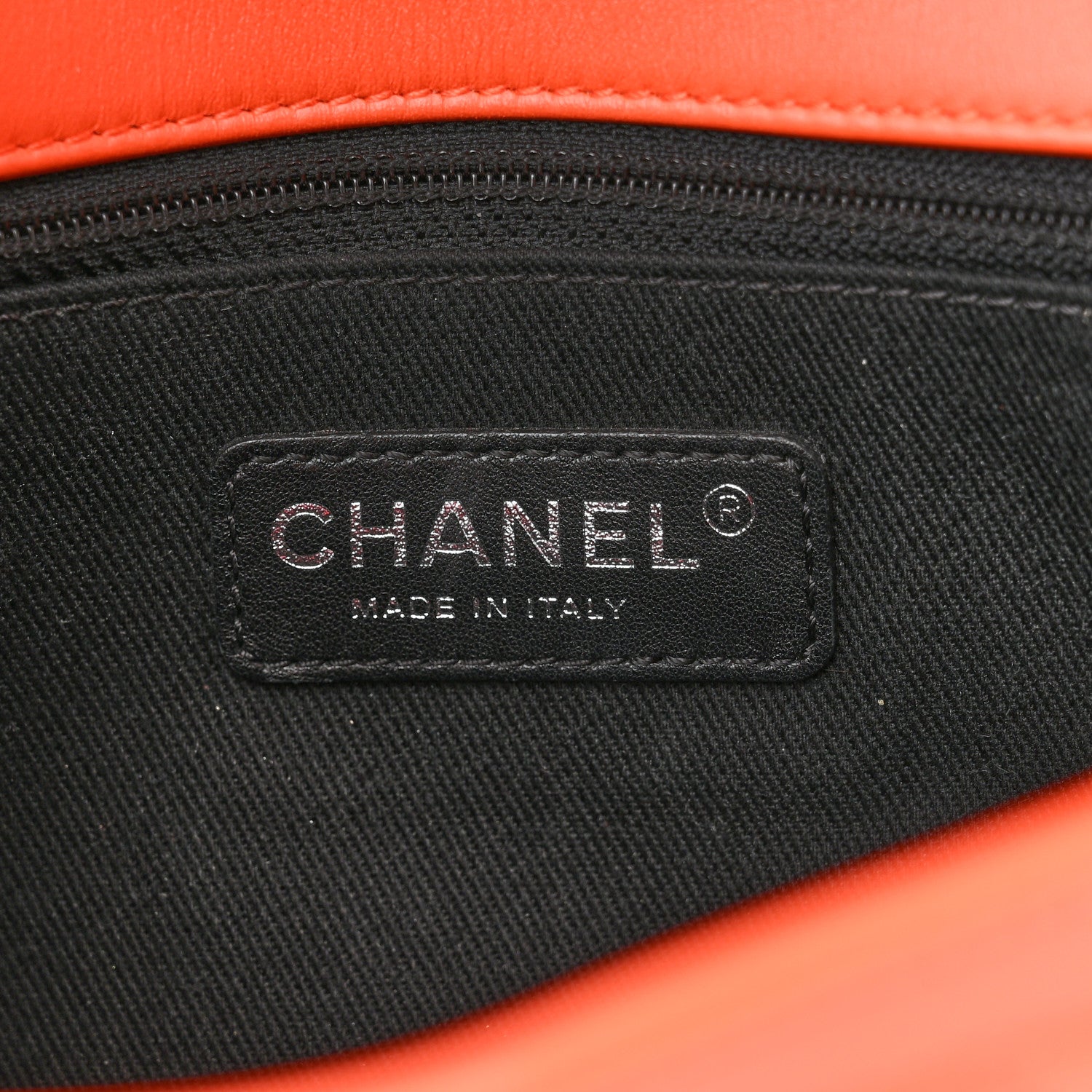 Chanel Patent Quilted Coco Shine Flap Orange 6 of 10