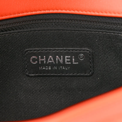 Chanel Patent Quilted Coco Shine Flap Orange 6 of 10