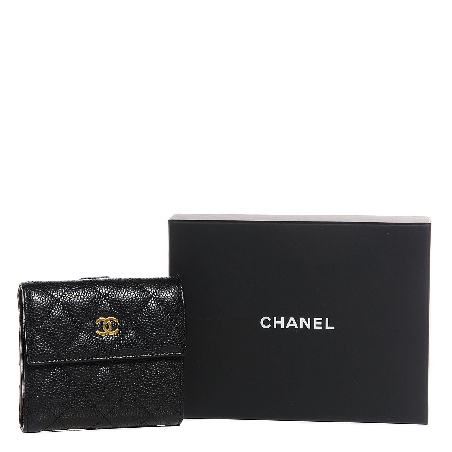 Chanel Caviar Quilted Compact Flap Wallet 8 of 8